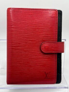 Vintage Louis Vuitton LV Red Epi Leather PM Agenda